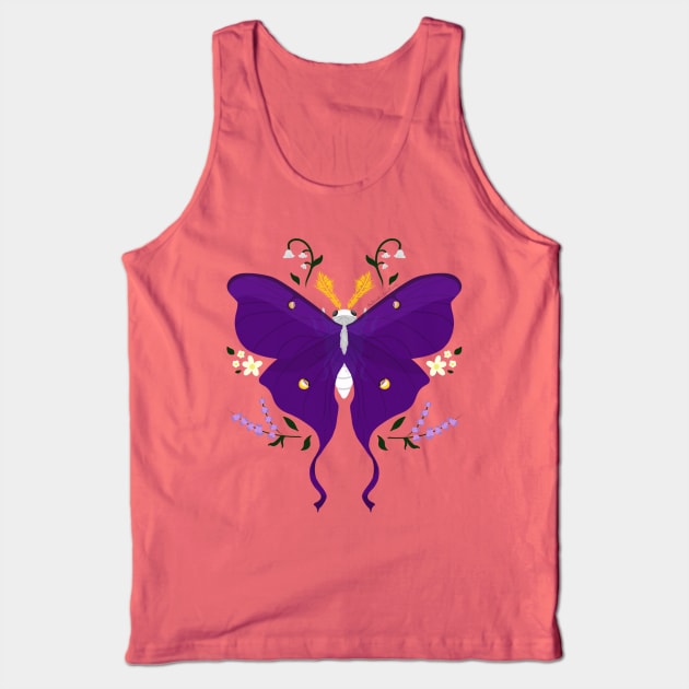 Enby Pride Moth Tank Top by Punk-Creations